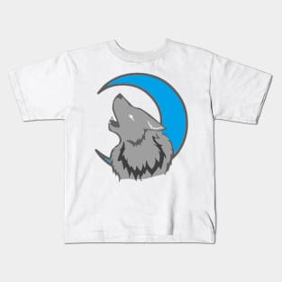 wolf and the moon Kids T-Shirt